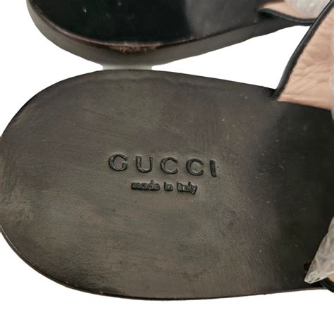 black gucci flip flops replica|gucci marmont flip flops.